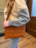 Brown Basket Weave Bag