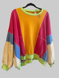 Multi-Color Block Loose Fit Top