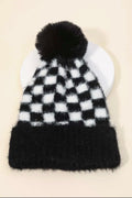 Fuzzy Checker Beanie
