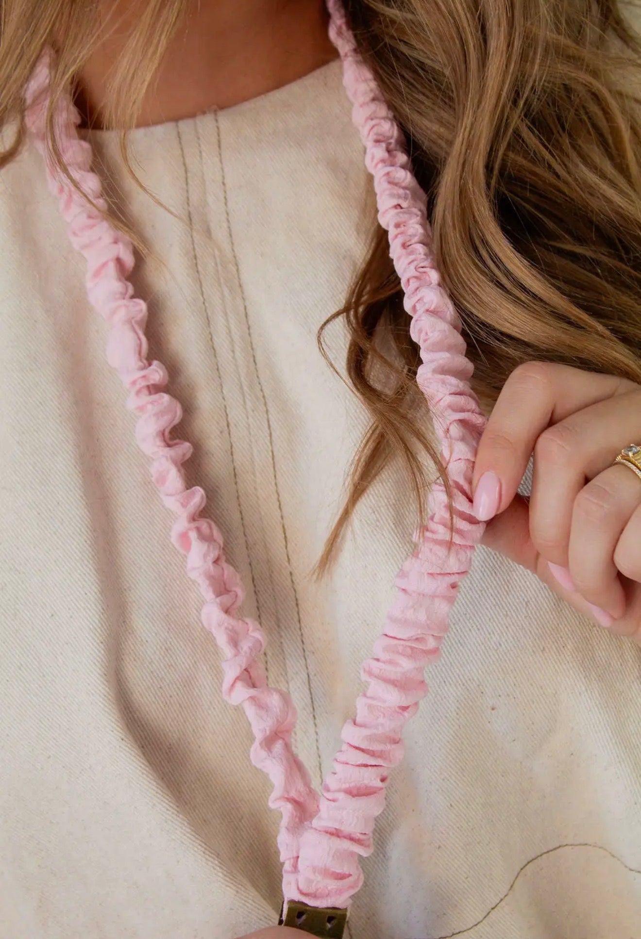 Dainty Pink Lanyard