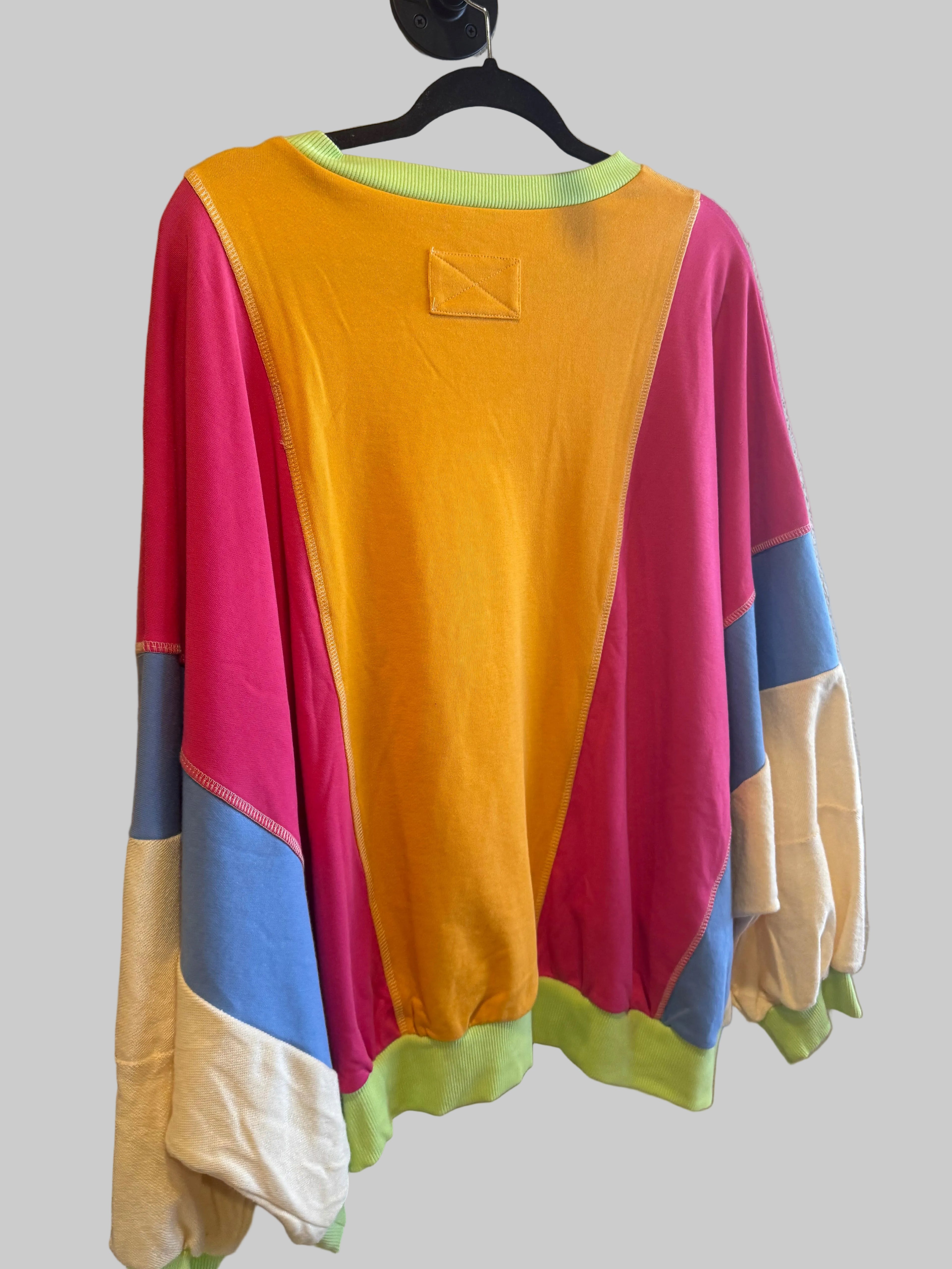 Multi-Color Block Loose Fit Top