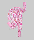 Pink Cowgirl Bamboo Zip Romper