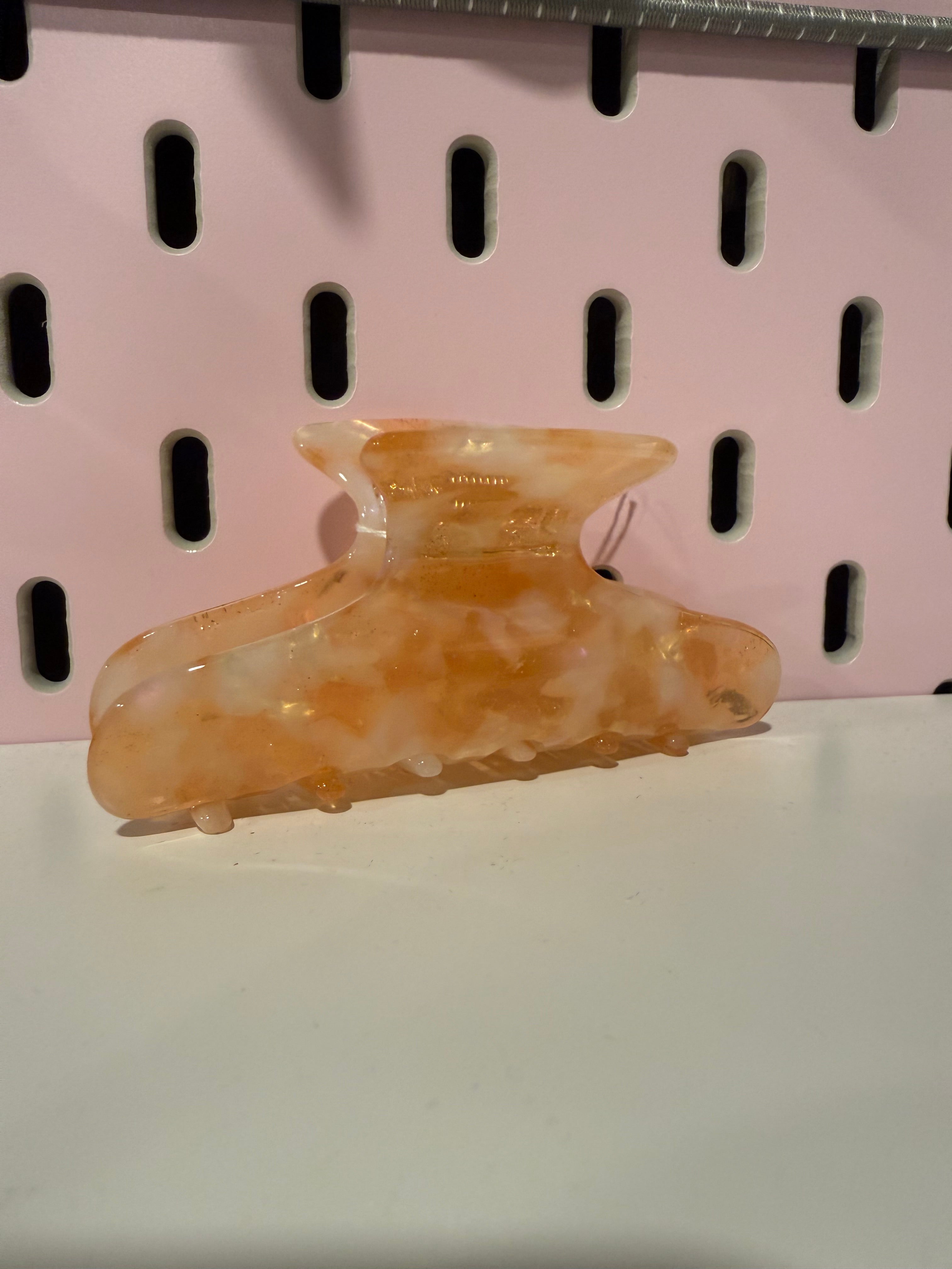 Orange Creamsicle Claw Clip