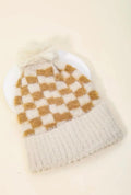 Fuzzy Checker Beanie