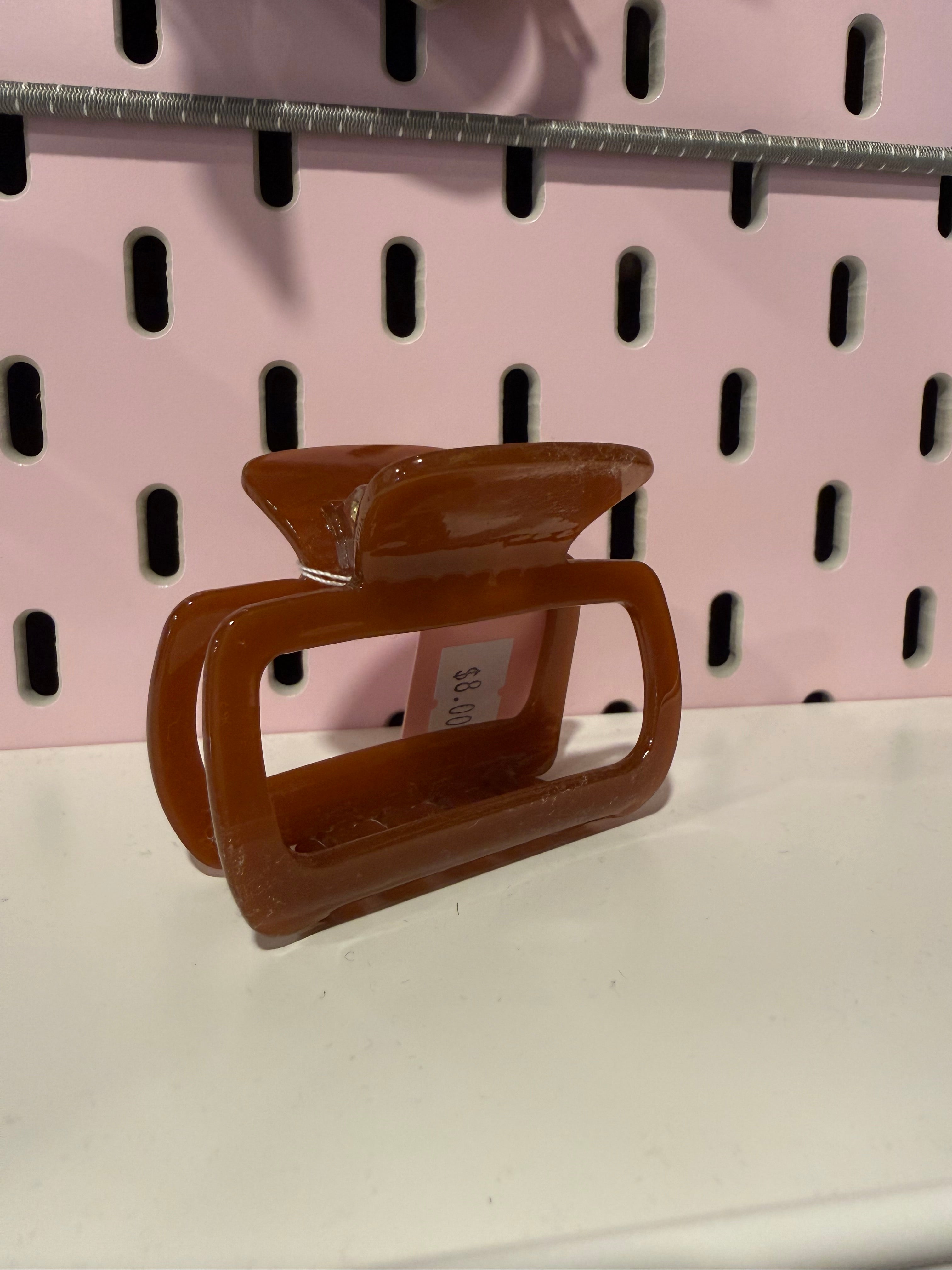 Square Slim Claw Clip