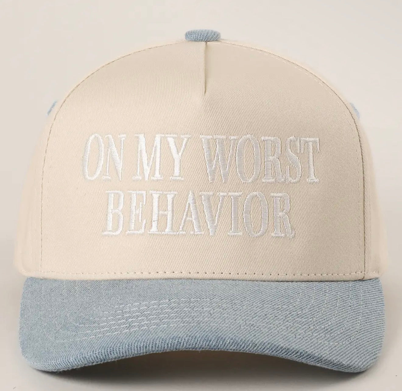 On My Worst Behavior Trucker Hat