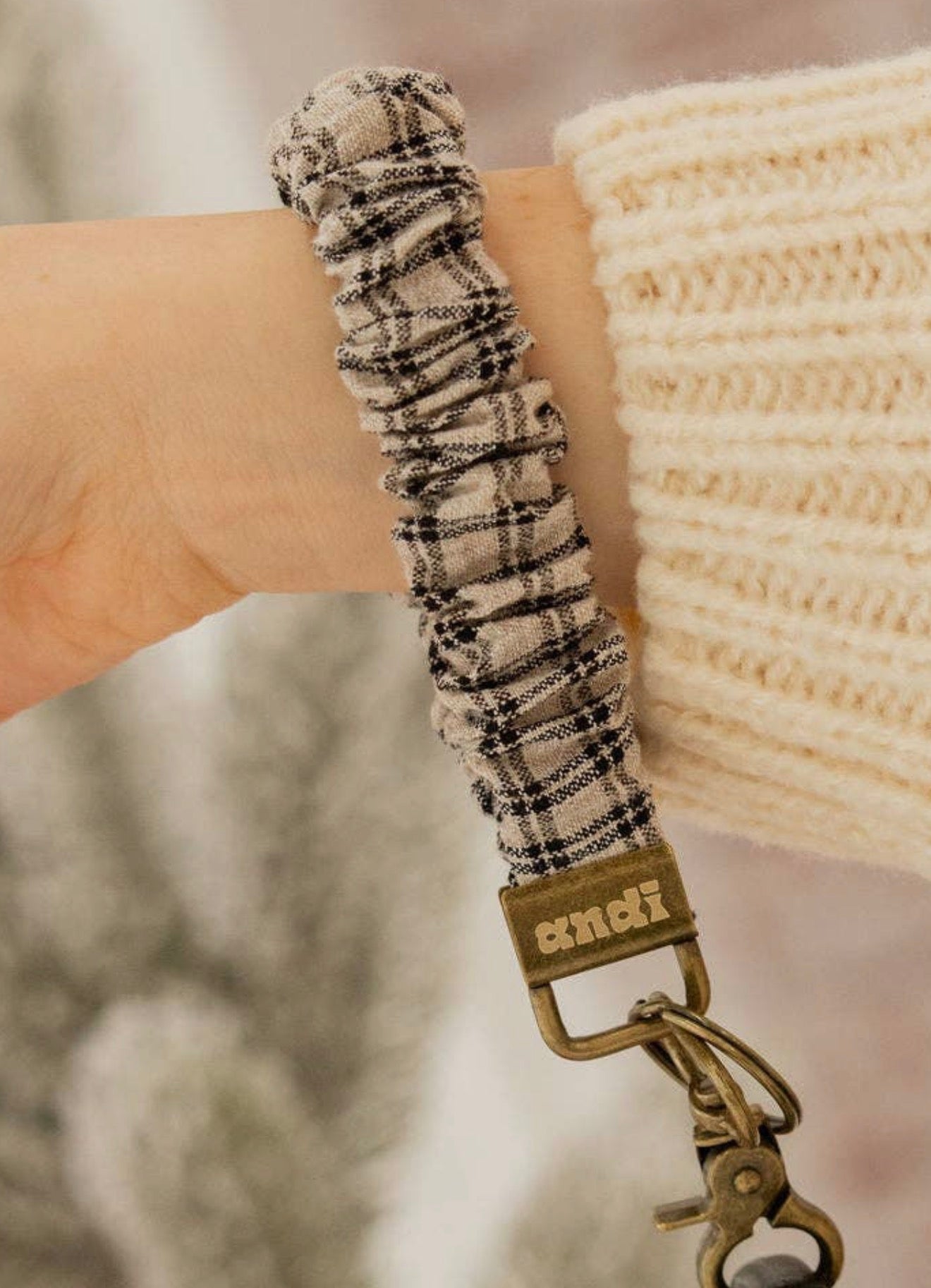 Fall Plaid Keychain
