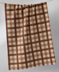 Cocoa Plaid Tea Towel