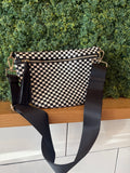 Black Checkered Bag