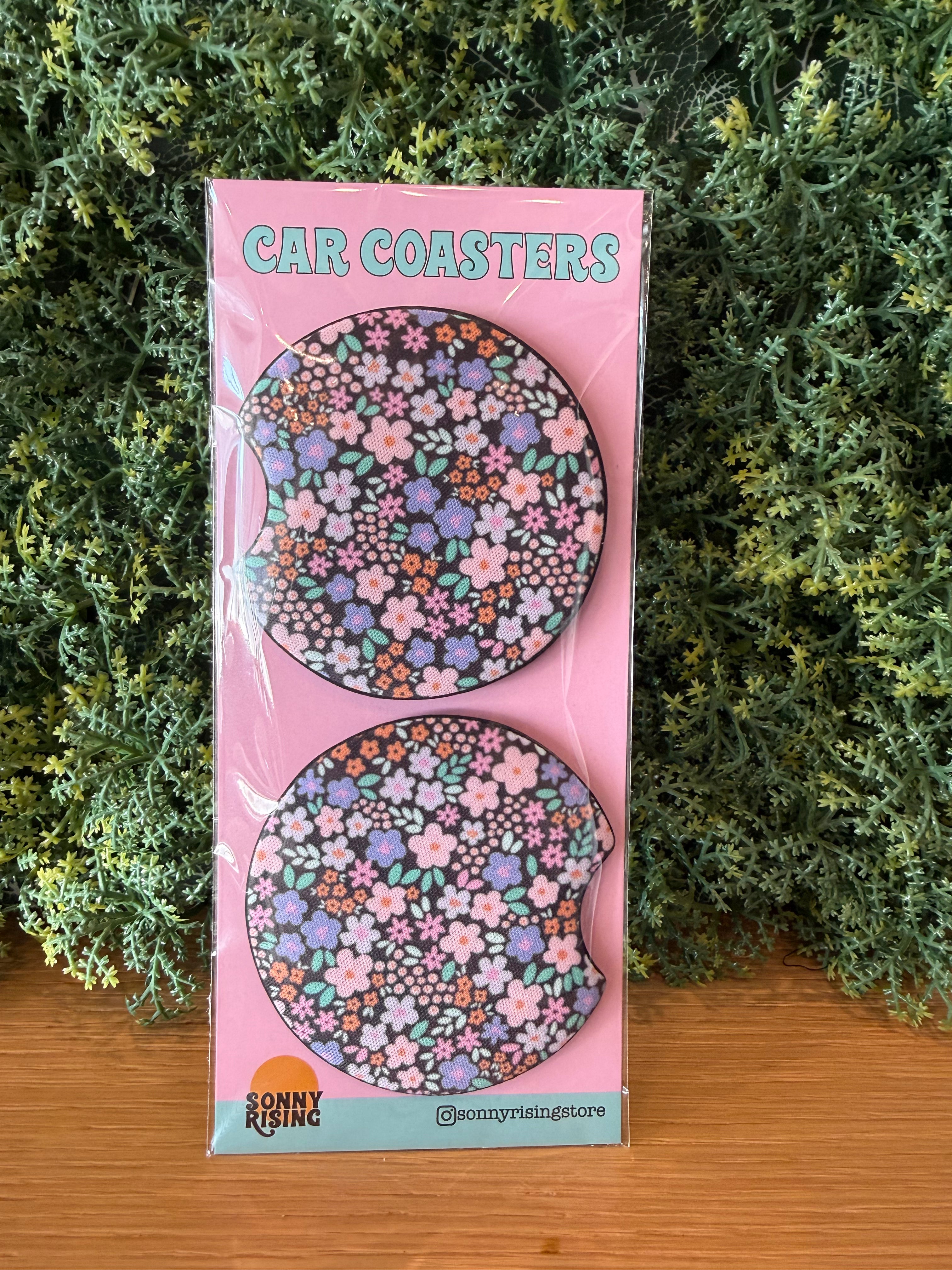 Ditsy Floral Car. Coasters