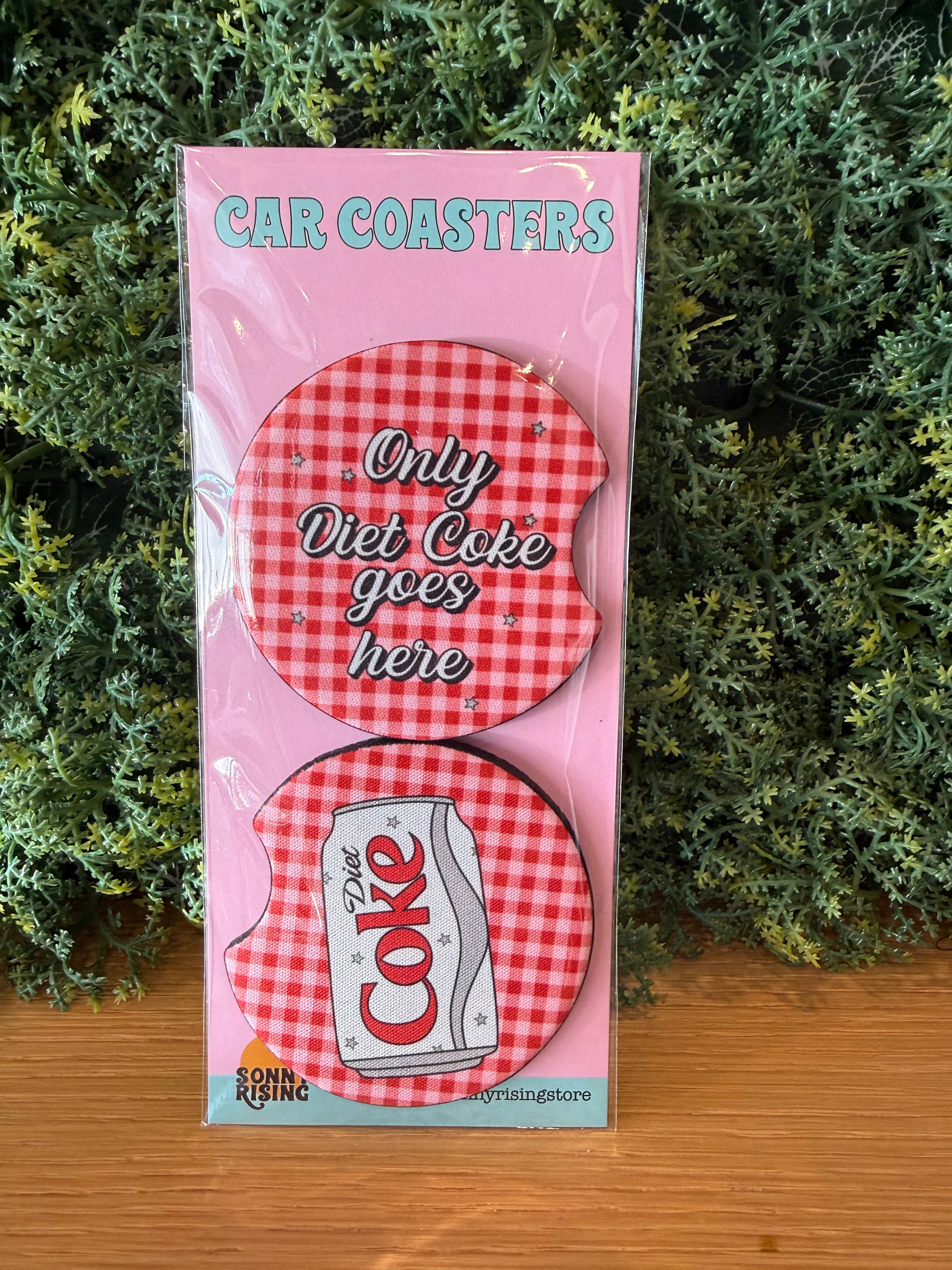 Diet Coke Car Coasters
