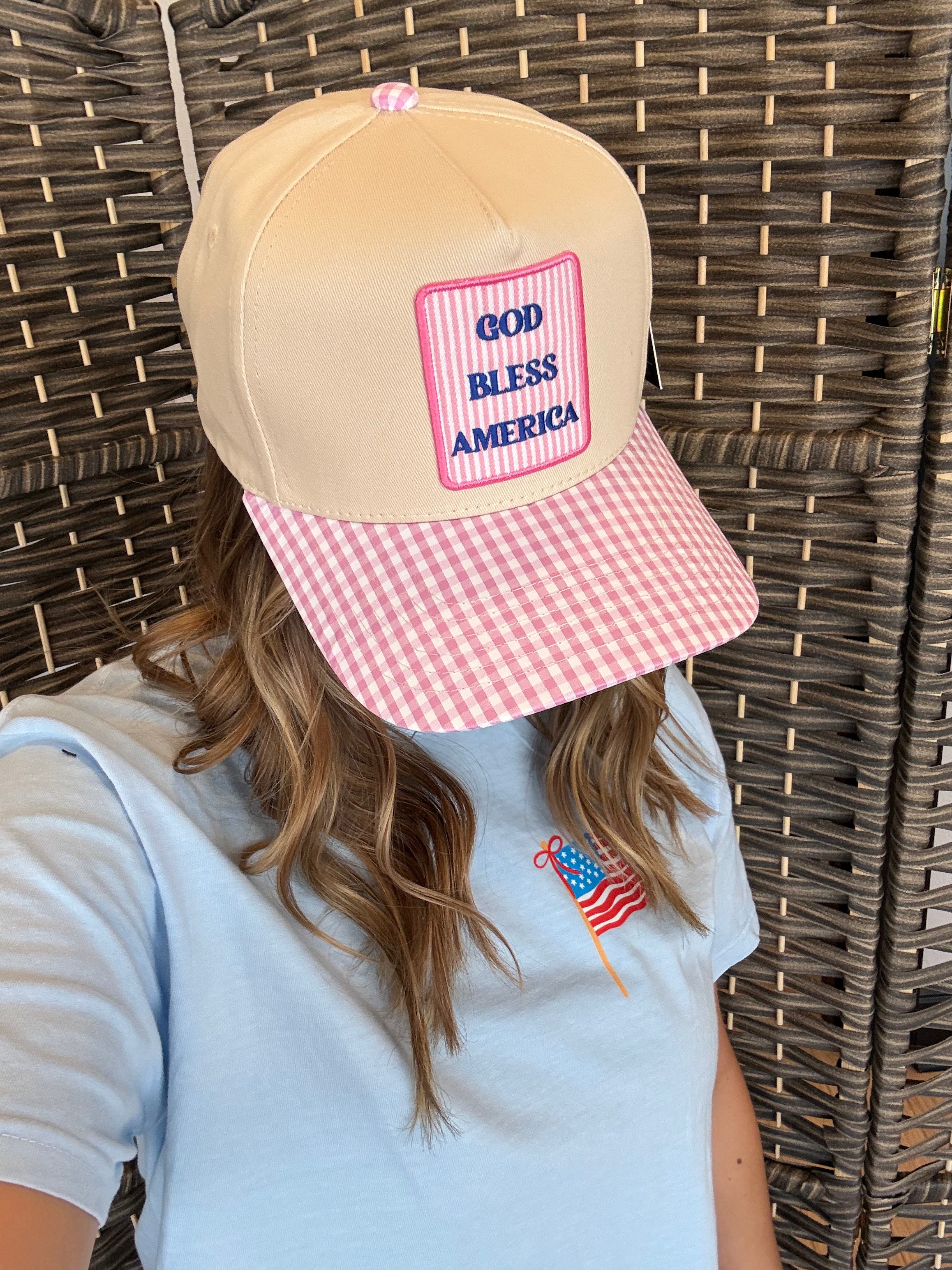 God Bless America Trucker Hat